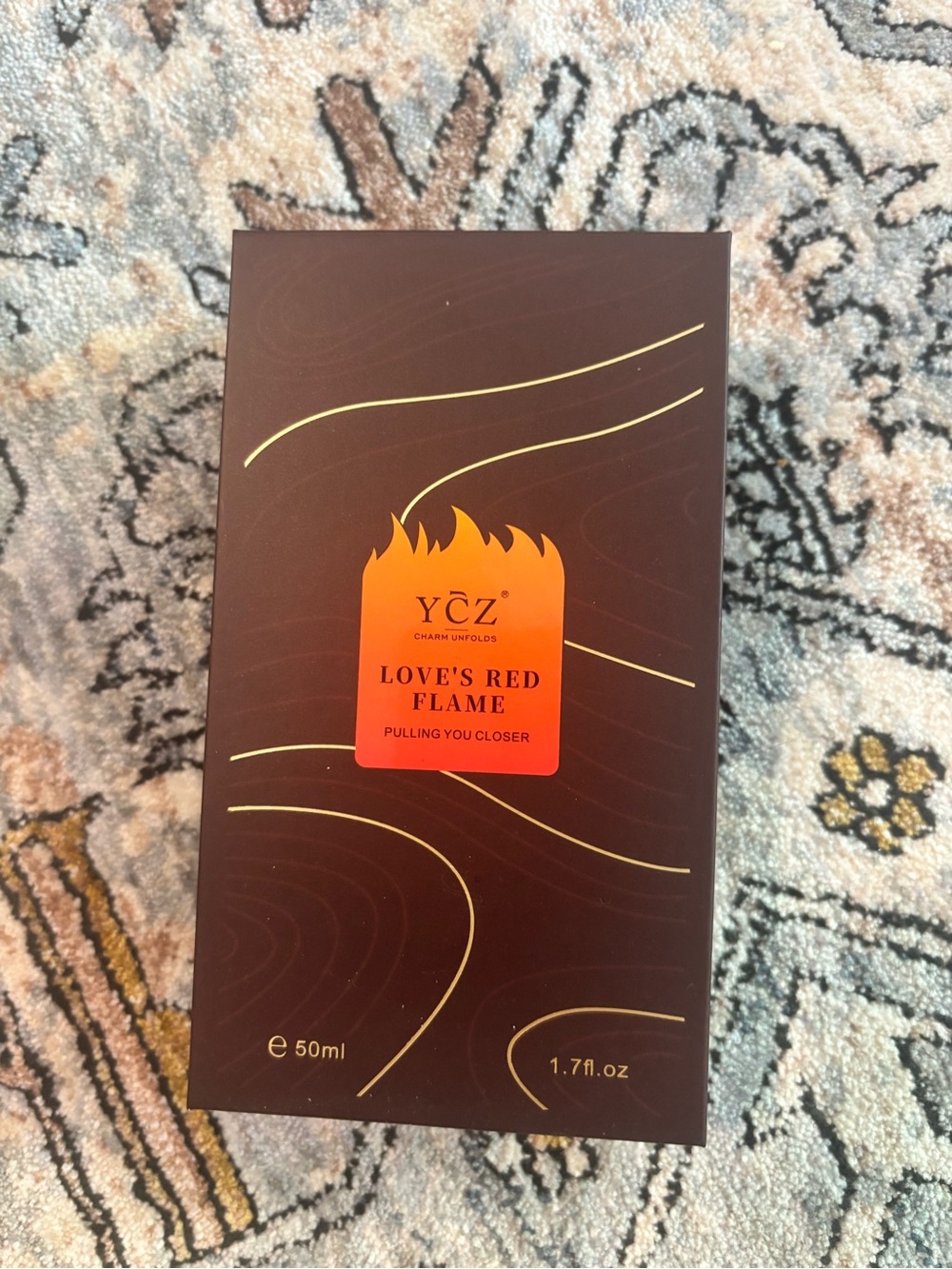 NEW Ycz LOVE'S RED FLAME Perfume Men, Long-Lasting Fragrance, 50 ml 1.7  fl. Oz!